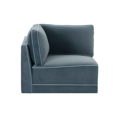 Margaux Versailles Performance Velvet Modular Corner Chair - image 3