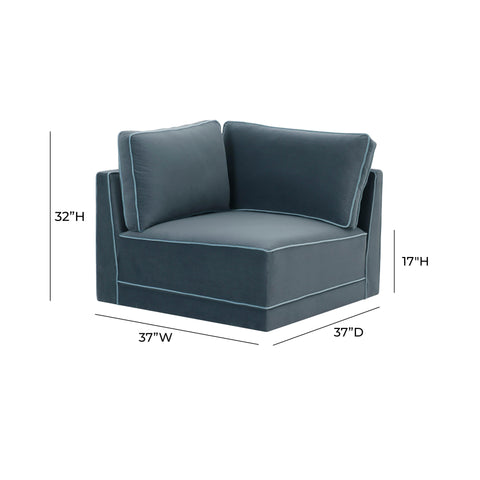Margaux Versailles Performance Velvet Modular Corner Chair - image 4