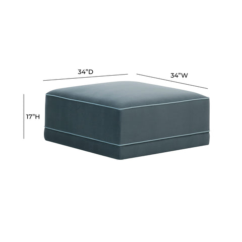 Margaux Versailles Performance Velvet Modular Ottoman - image 3