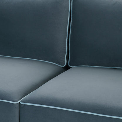 Peele Misty Blue Modular Sofa