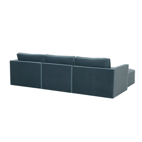 Margaux Versailles 105" Performance Velvet Modular Sofa - image 4