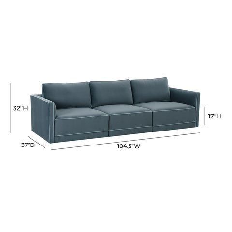 Margaux Versailles 105" Performance Velvet Modular Sofa - image 7