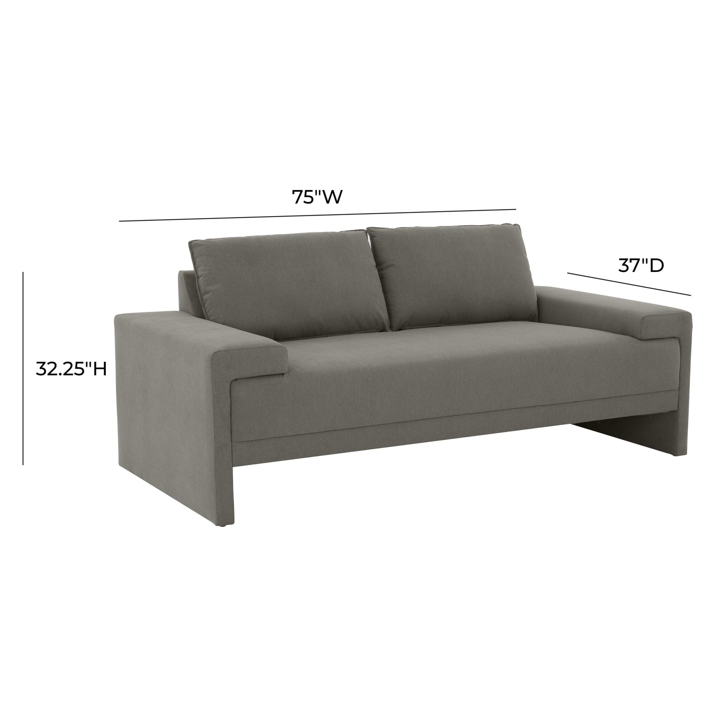 peele slate loveseat