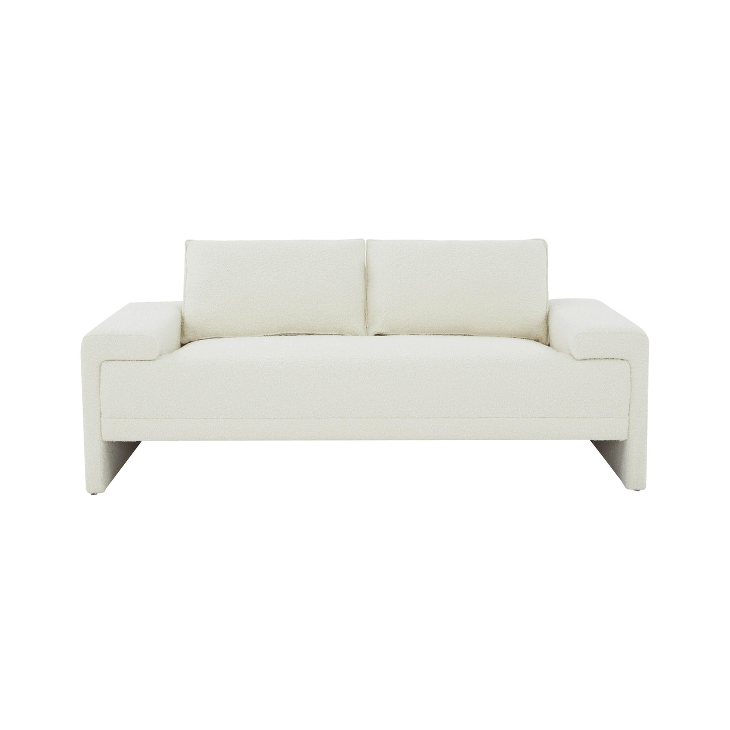 kelly cream boucle loveseat