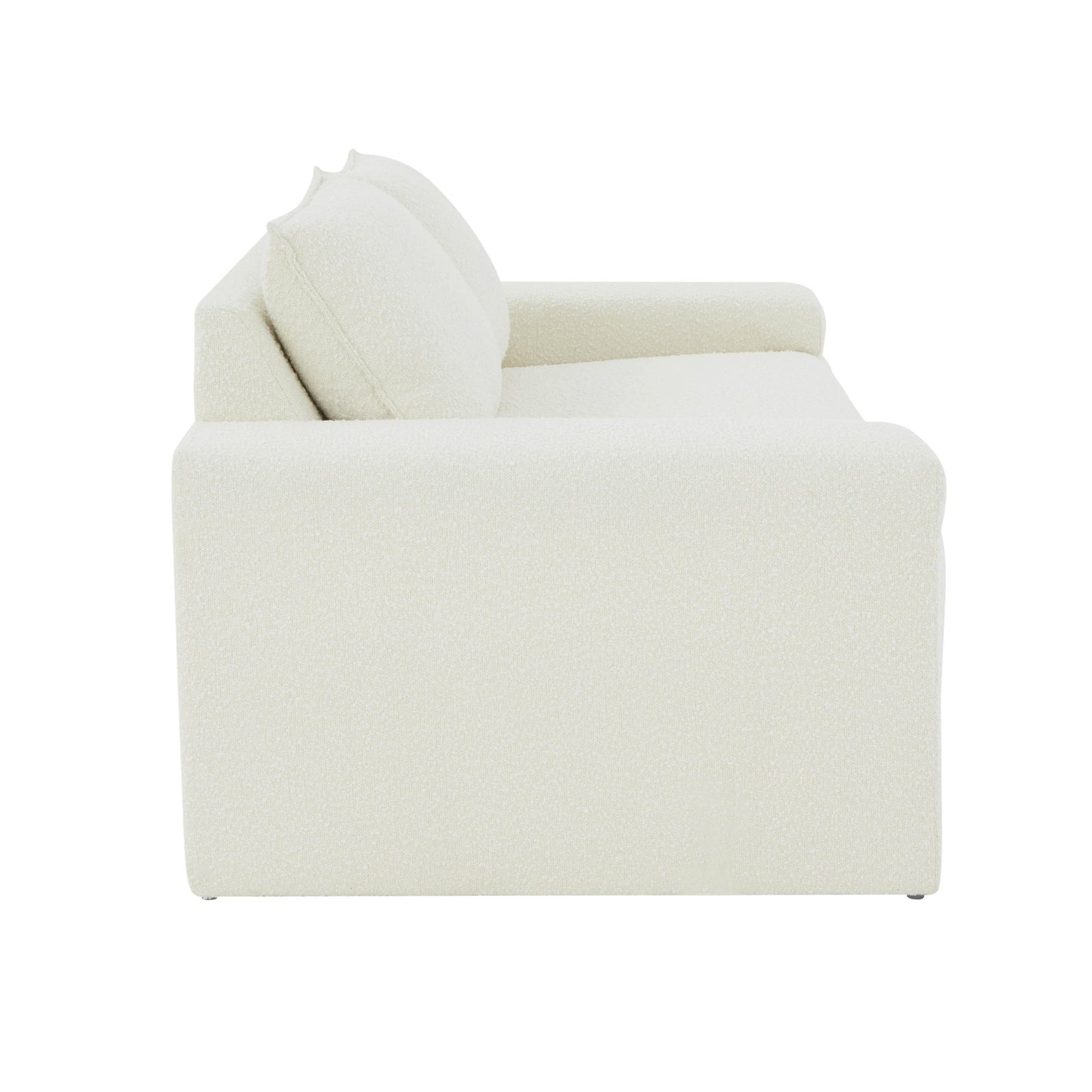 kelly cream boucle loveseat