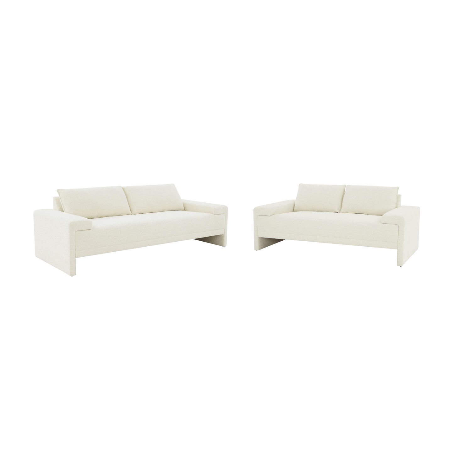 kelly cream boucle sofa