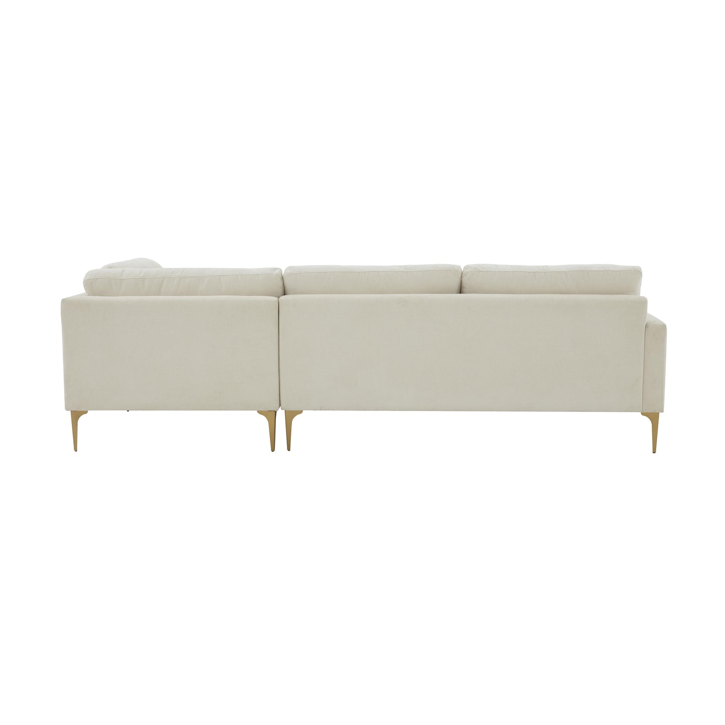 lana cream velvet raf chaise sectional