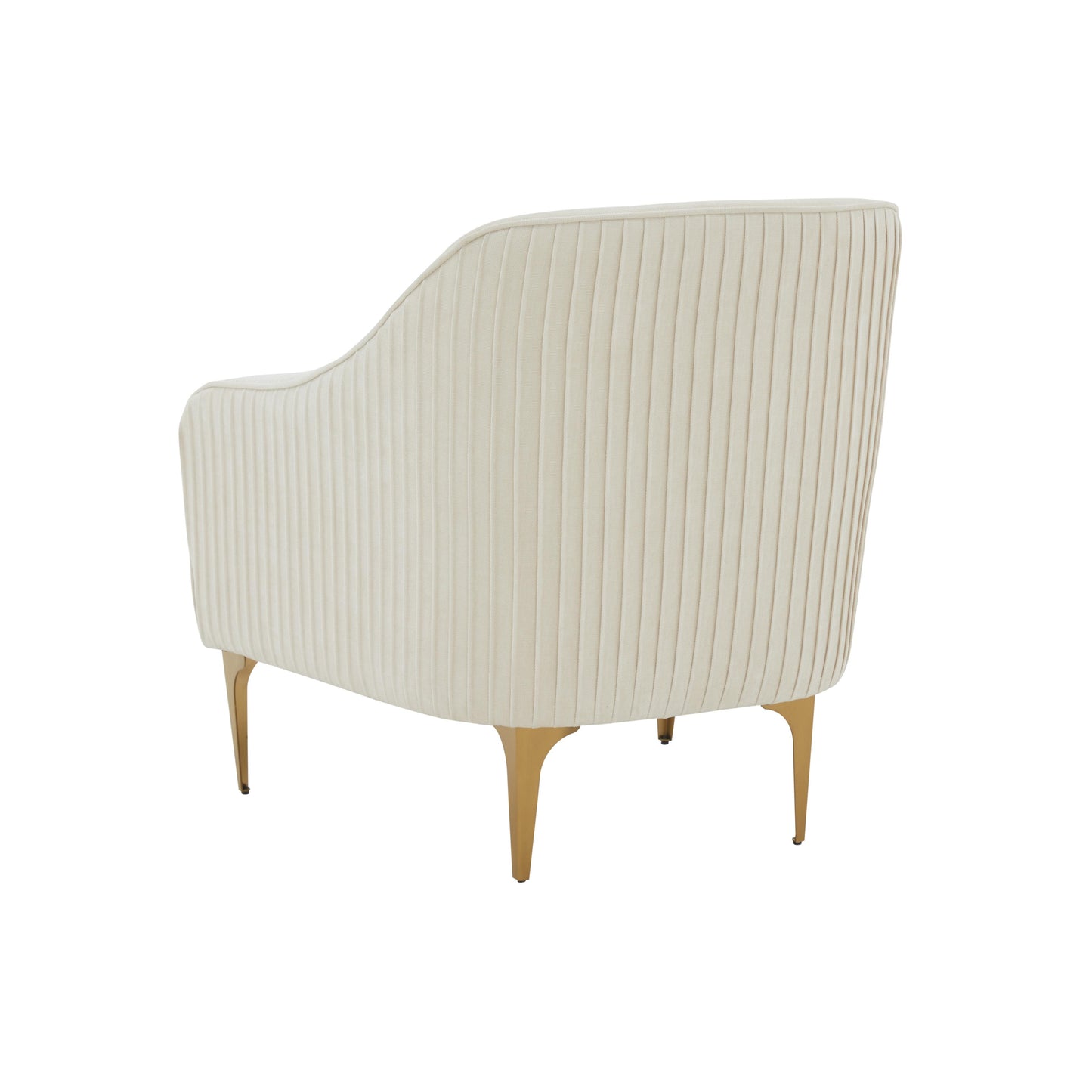 lana cream velvet accent chair