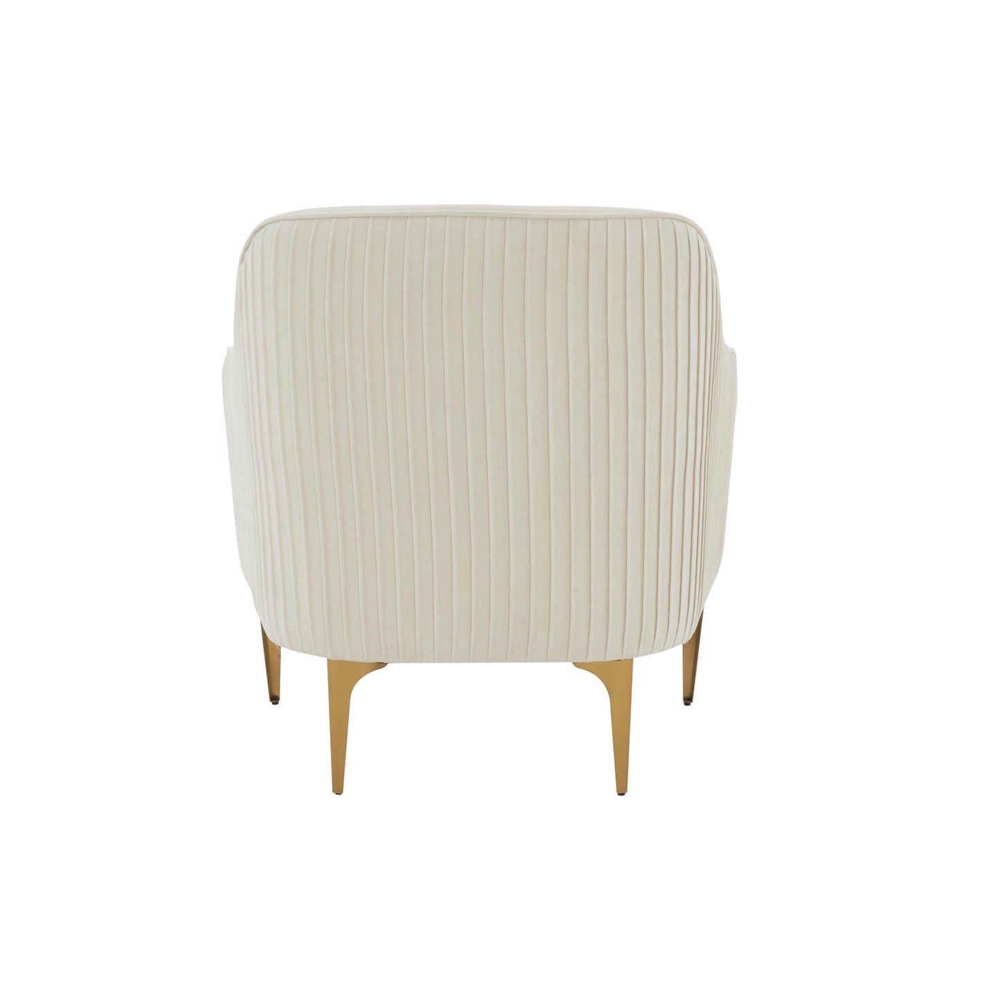 lana cream velvet accent chair