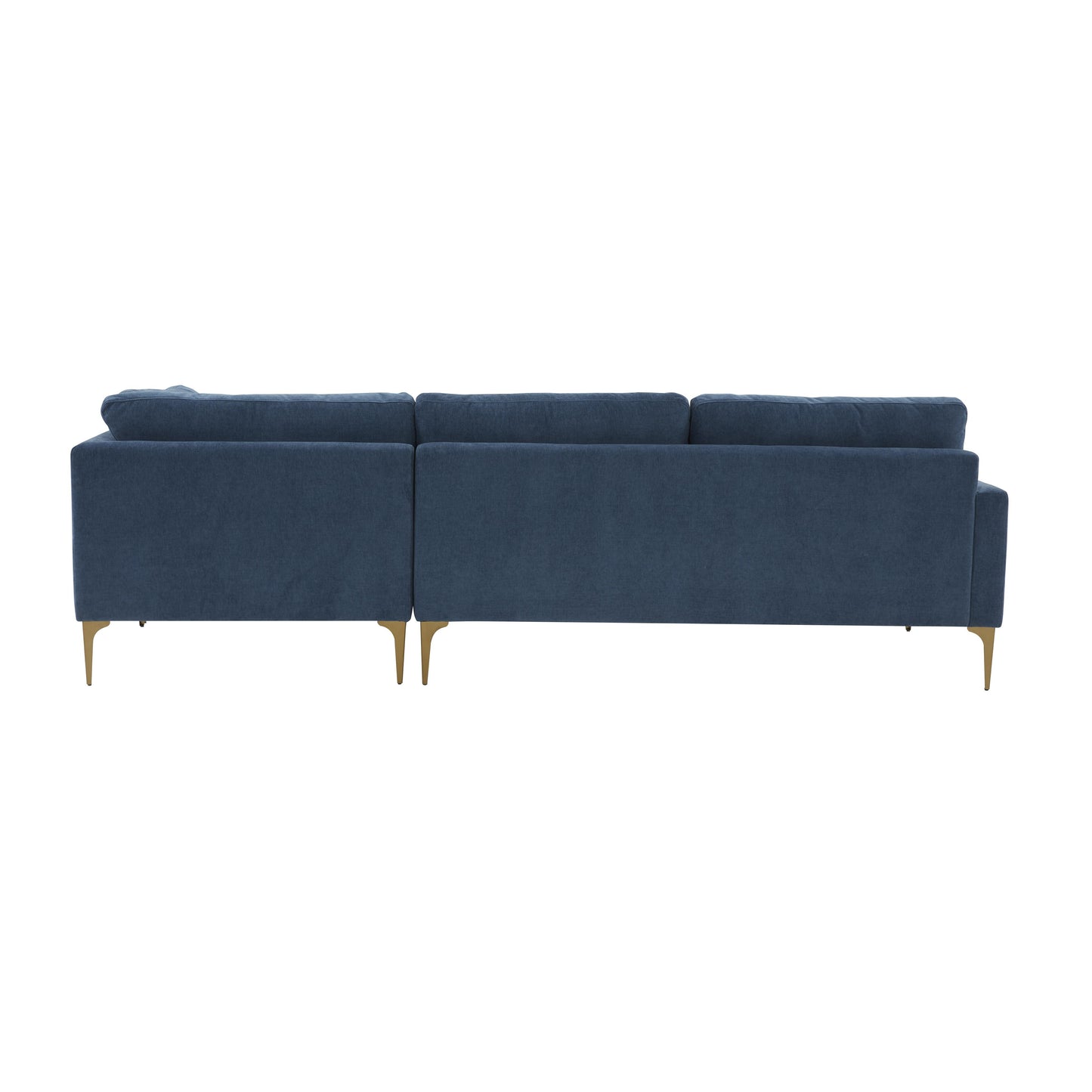 lana blue velvet raf chaise sectional