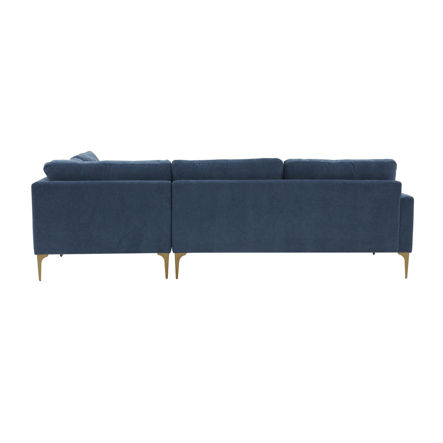 lana blue velvet large raf chaise sectional