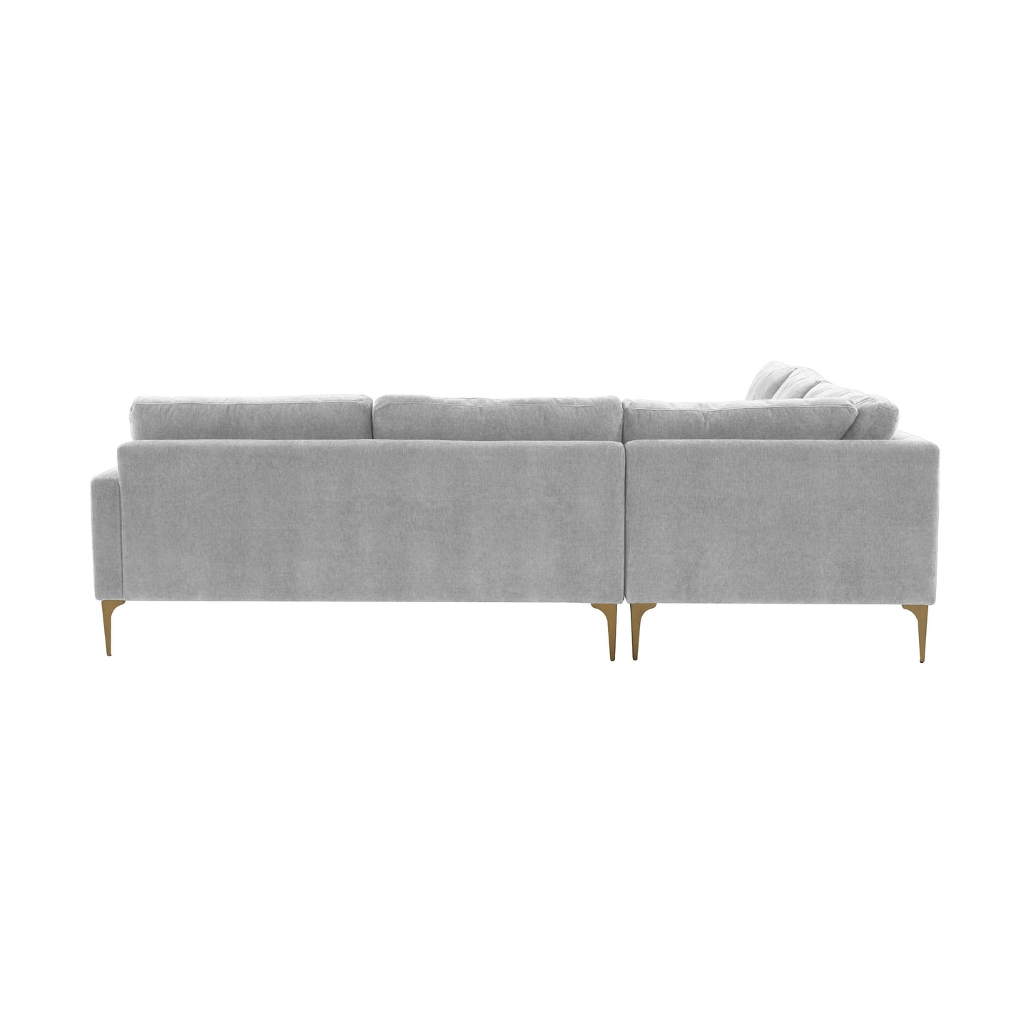 lana gray velvet l-sectional