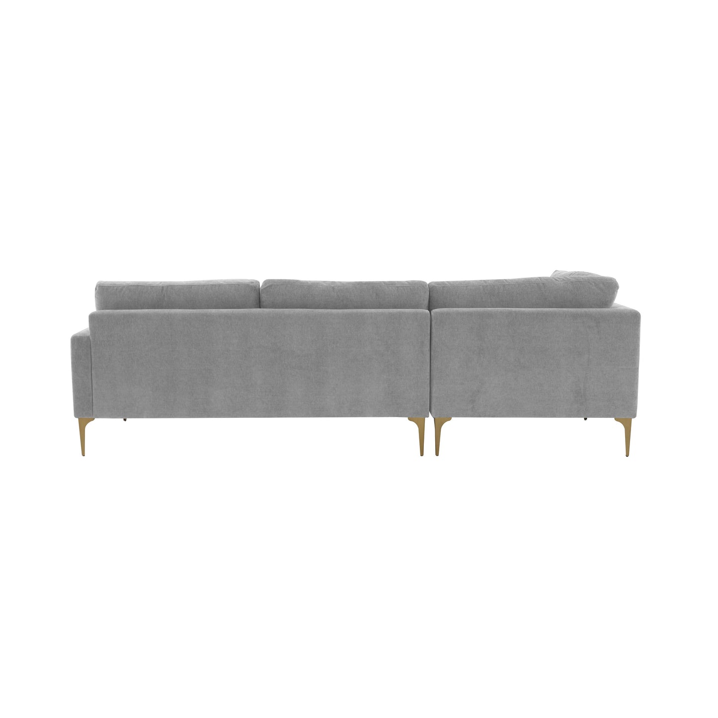 lana gray velvet laf chaise sectional