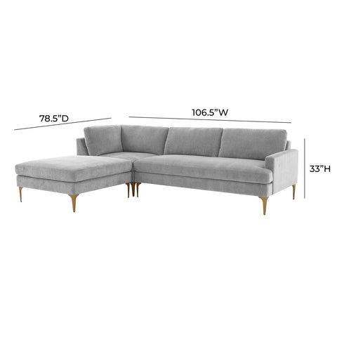 Juliette Sorrento 3-Piece Performance Velvet Chaise Sectional - image 5