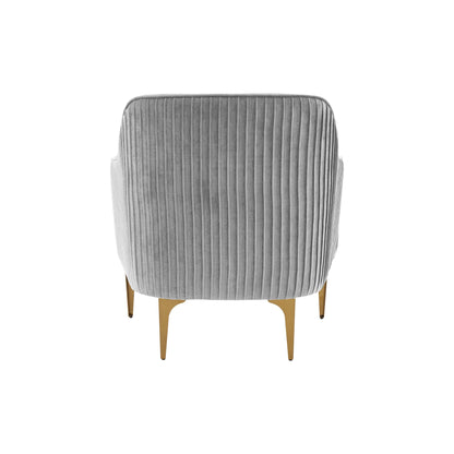 Lana Gray Velvet Accent Chair