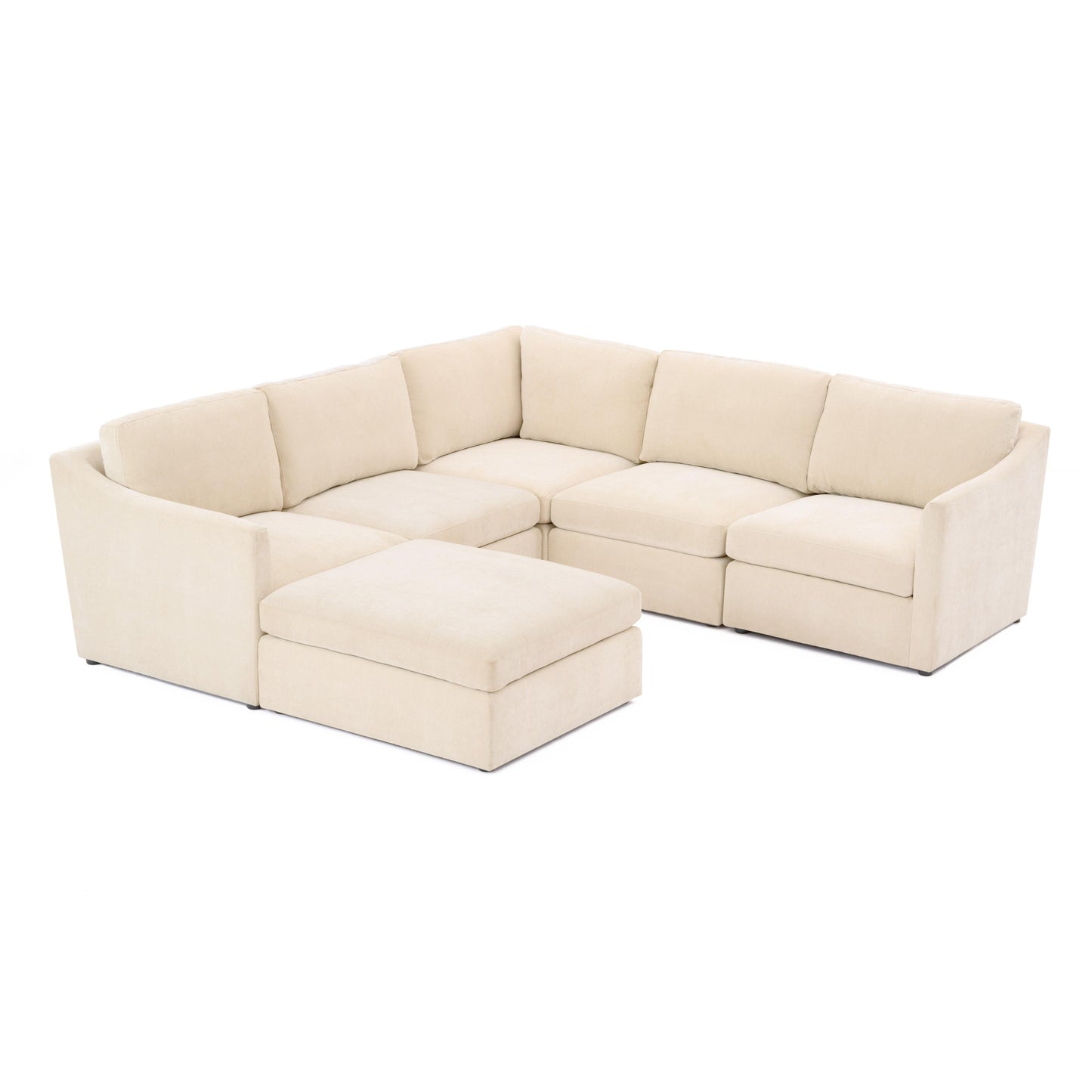 libre beige modular chaise sectional