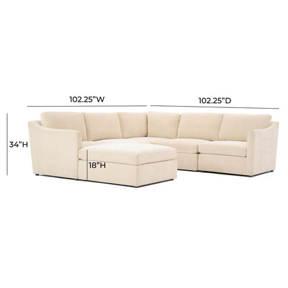 Libre Beige Modular Chaise Sectional