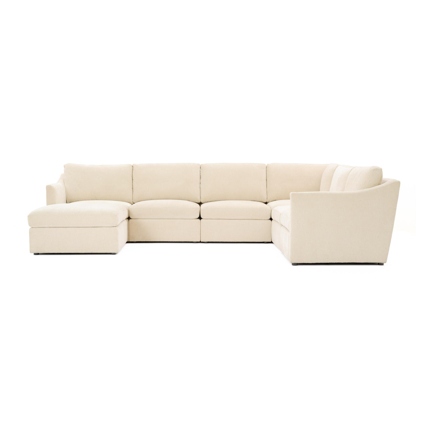 libre beige modular large chaise sectional