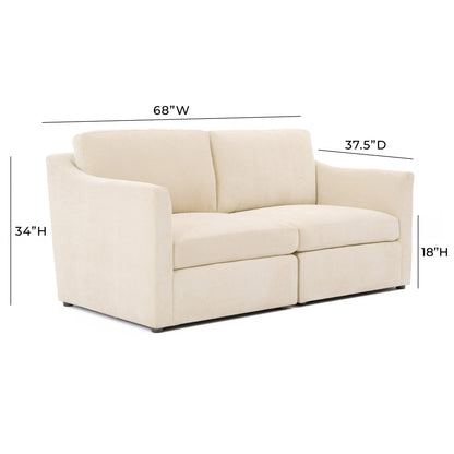 Libre Beige Modular Loveseat