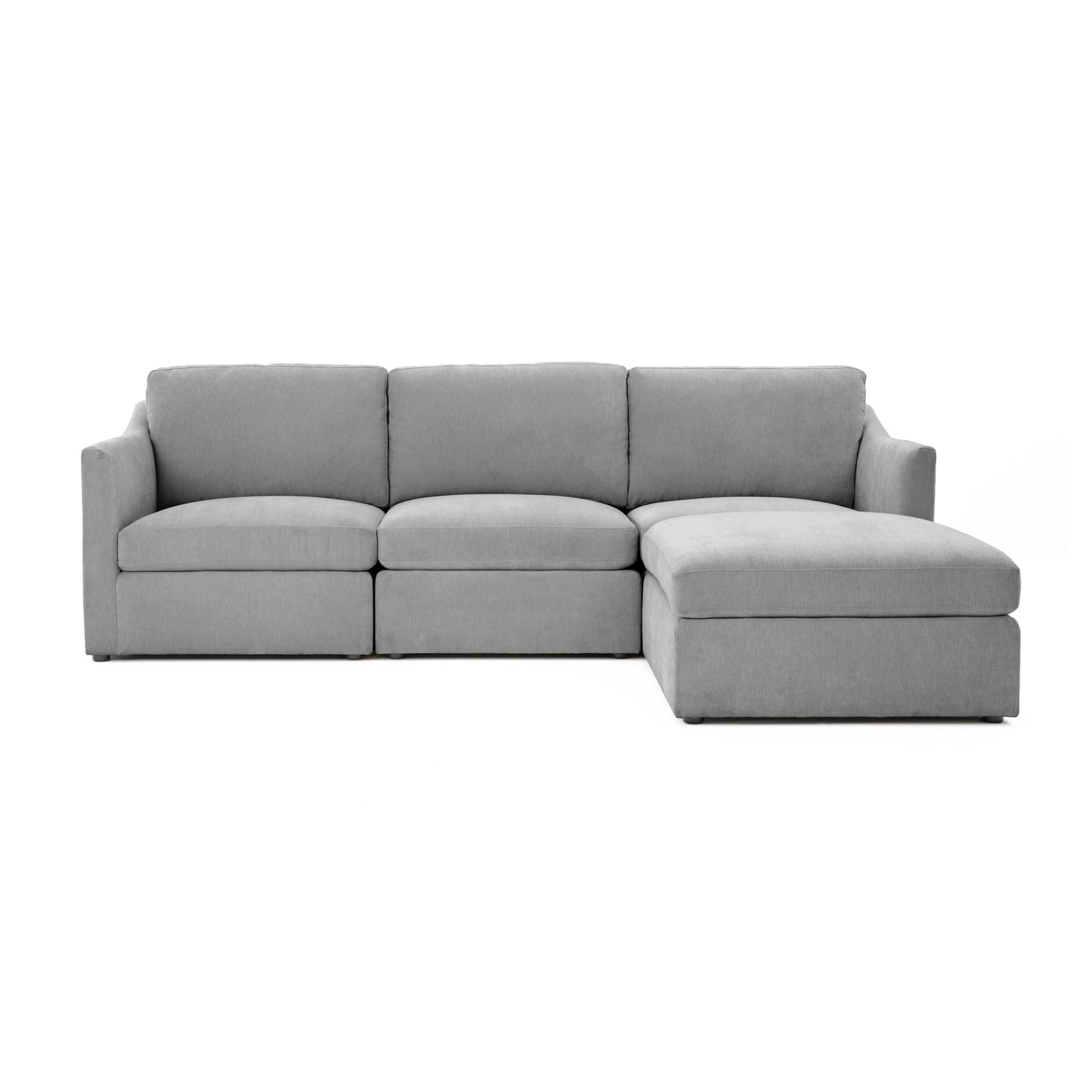 libre gray modular small chaise sectional