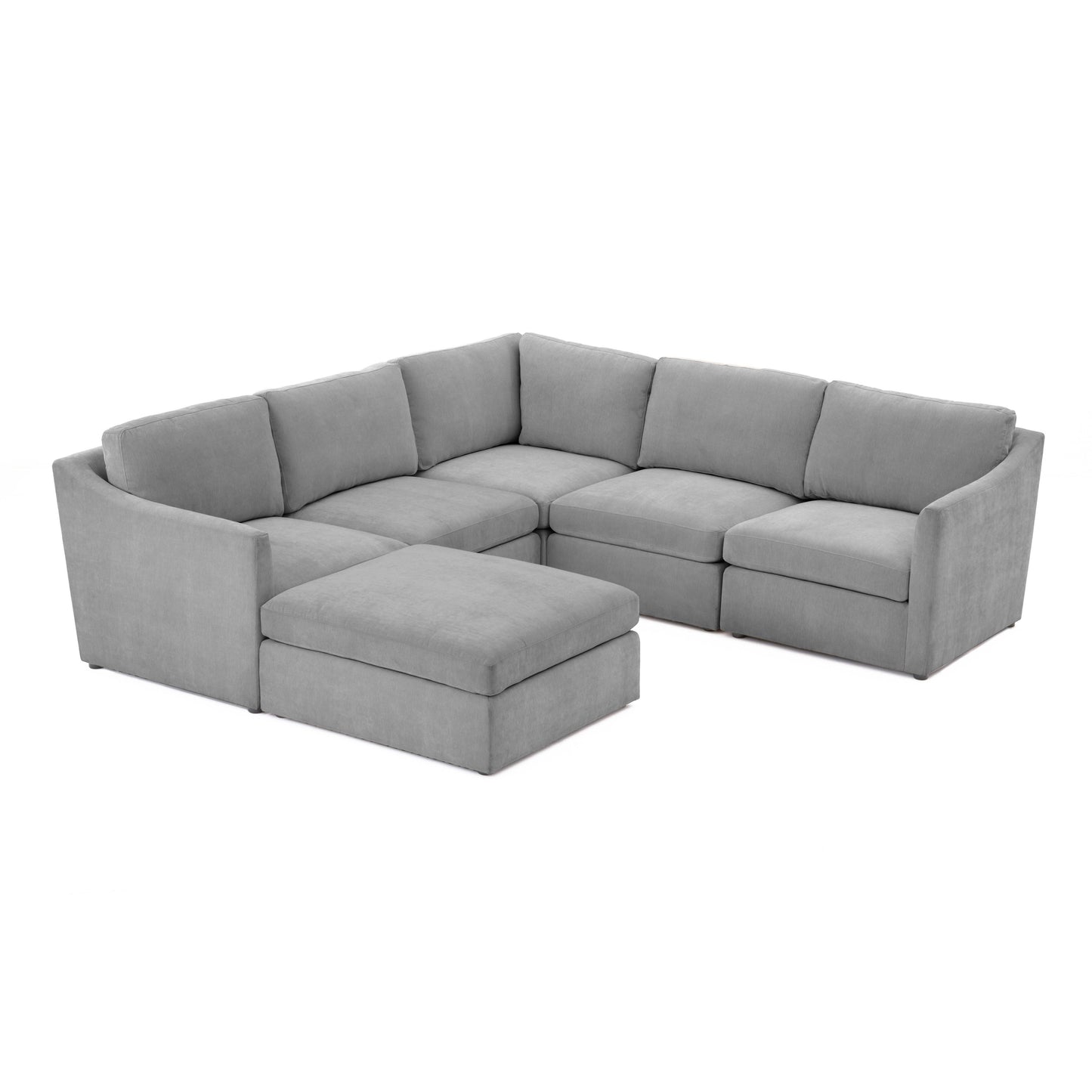 libre gray modular chaise sectional