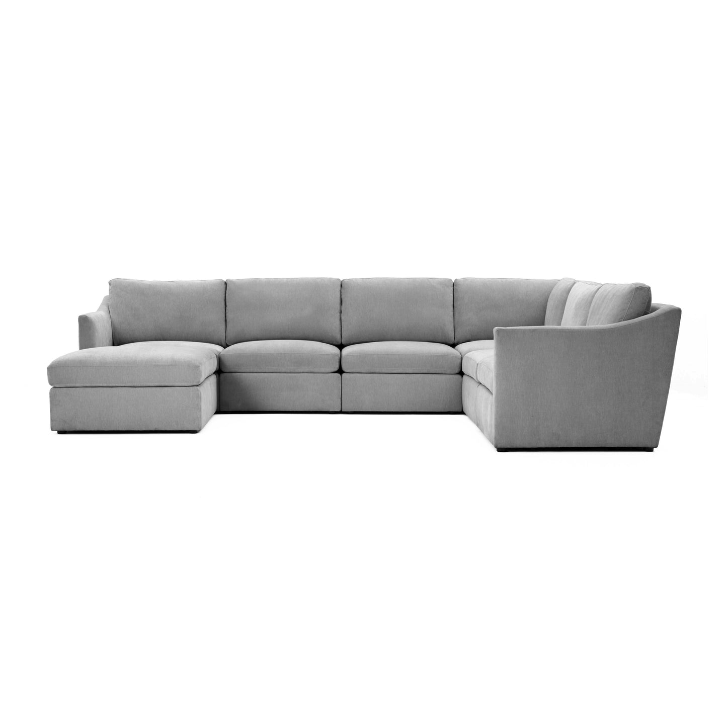libre gray modular large chaise sectional
