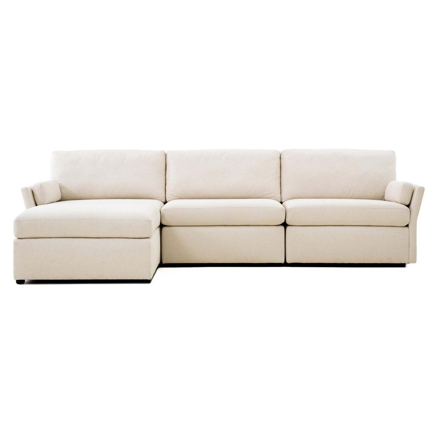 ariana cream chaise sectional