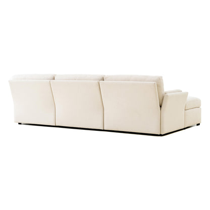 Ariana Cream Chaise Sectional