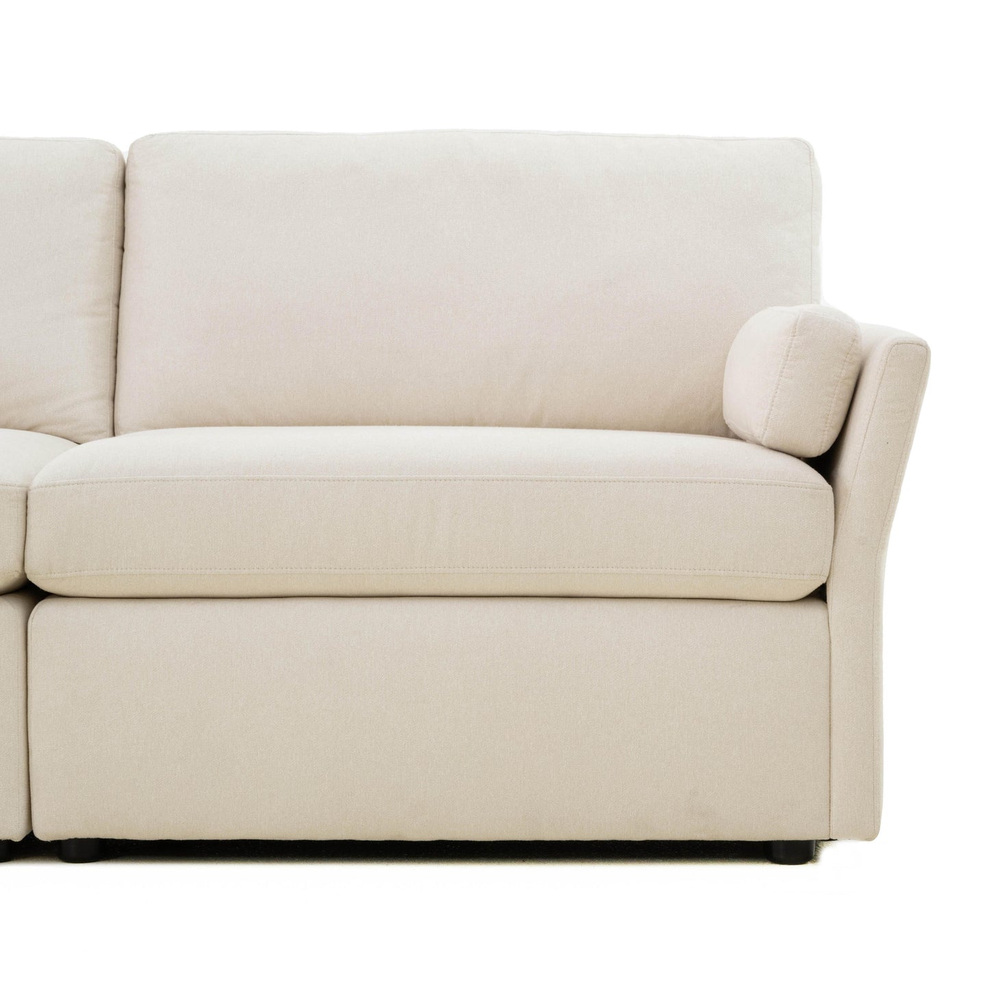 ariana cream chaise sectional