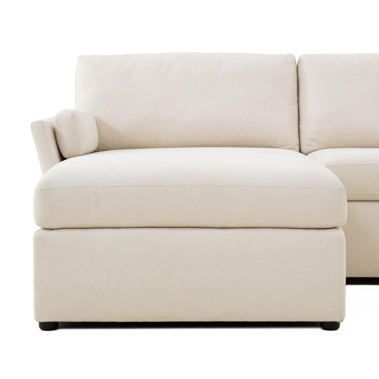 ariana cream chaise sectional