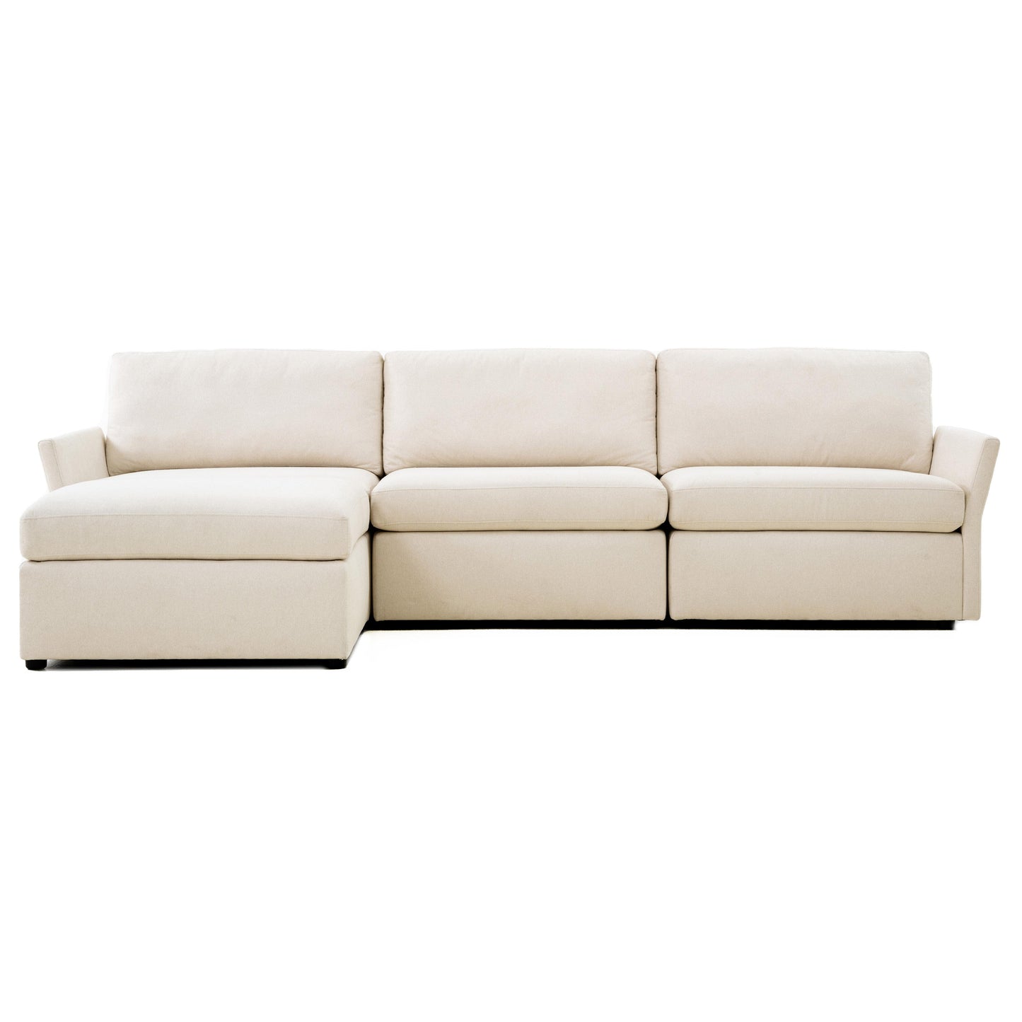 ariana cream chaise sectional