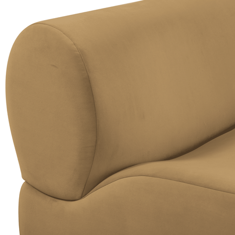 Latte Brown Performance Velvet Armless Chair - image 5