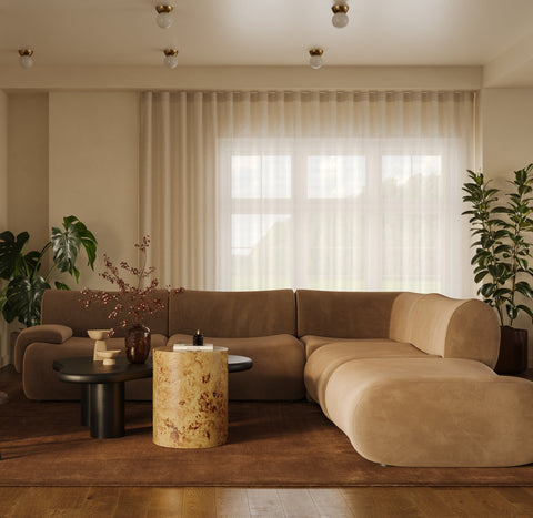 5-Piece Performance Velvet Modular Sectional - image 2