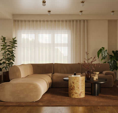 5-Piece Performance Velvet Modular Sectional - image 2