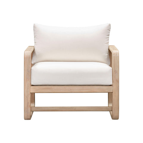 Camille Ravenna Cream Performance Fabric Outdoor Accent Chair - image 3