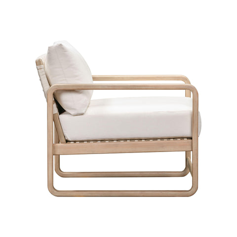 Camille Ravenna Cream Performance Fabric Outdoor Accent Chair - image 5