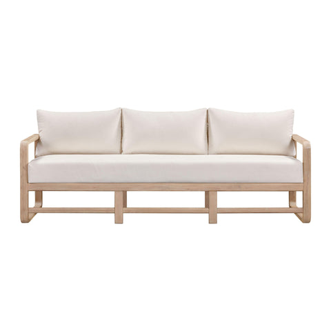 Camille Ravenna 84" Cream Performance Fabric Outdoor Sofa - image 2