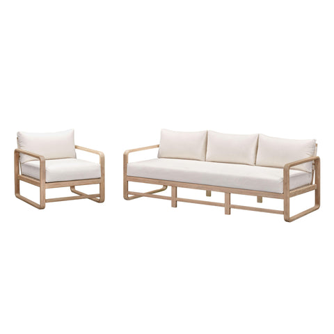 Camille Ravenna 84" Cream Performance Fabric Outdoor Sofa - image 7