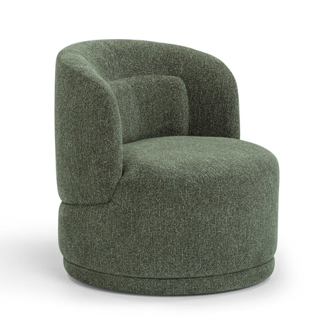 Leonie Navarre Textured Performance Fabric Swivel Accent Chair - image 1