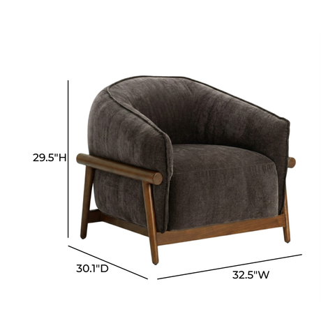 Delphine Rivoli Upcycled Contract-Grade Chenille Accent Chair - image 7
