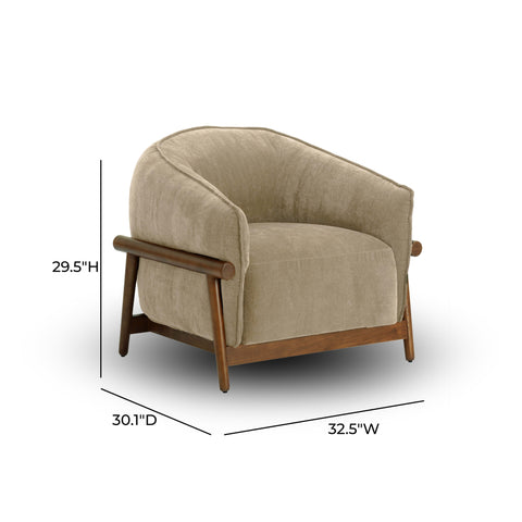 Delphine Rivoli Upcycled Contract-Grade Chenille Accent Chair - image 7