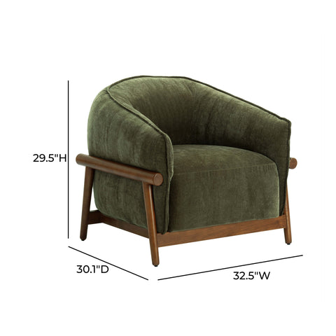 Delphine Rivoli Upcycled Contract-Grade Chenille Accent Chair - image 8