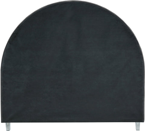 Ariel Grey Velvet Queen Bed Q