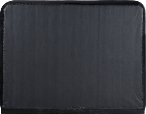 Mira Black / Taupe Velvet Upholstered Full Bed, 1 Piece