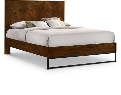 Monroe Antique Coffee Wood King Bed, 1 Piece