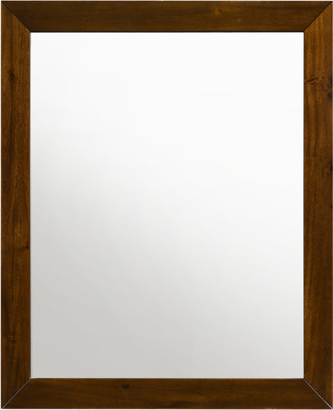 Monroe 35" Antique Coffee Wood Frame Mirror, 1 Piece