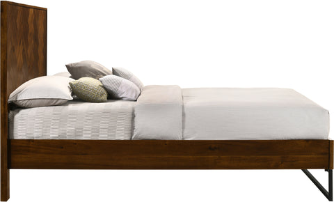 Monroe Antique Coffee Wood Queen Bed, 1 Piece