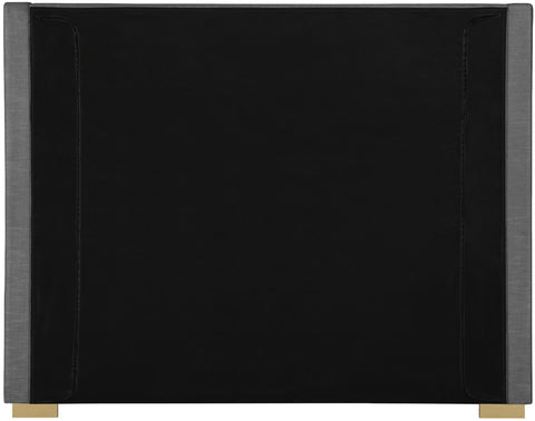 Flair Grey Linen Textured Fabric Full Bed (3 Boxes) F