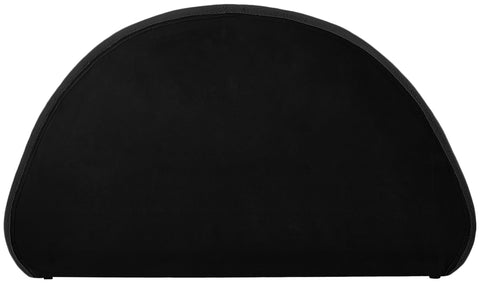 Ollie Black Teddy Fabric Queen Bed Q