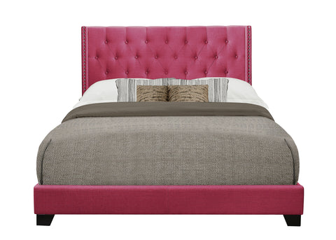 Thorne KING BED W/PINK FABRIC
